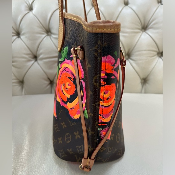 Iconic Louis Vuitton Stephen Sprouse Collection Neverfull Bag with roses - Picture 5 of 7